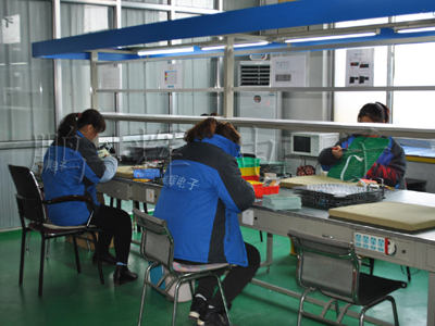 In the corner of the company